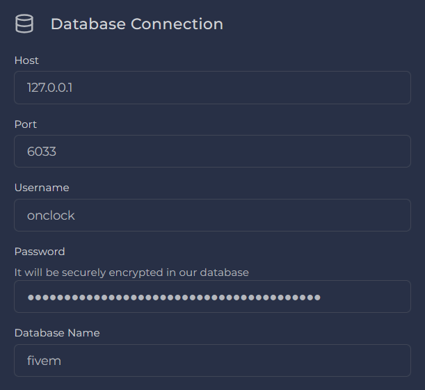 Database Connection